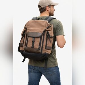 Samsonite Black Canyon Canvas Backpack Brown Travel Laptop Hiking
